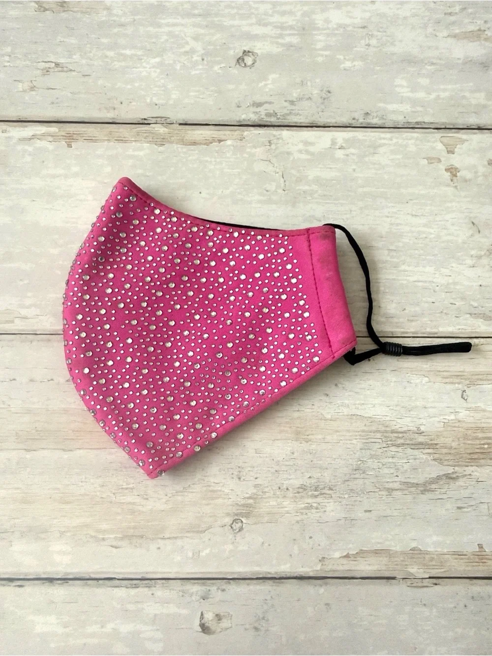 Women’s Pink Rhinestone FaceMask Face Mask Mouth Nose Covering Full Coverage